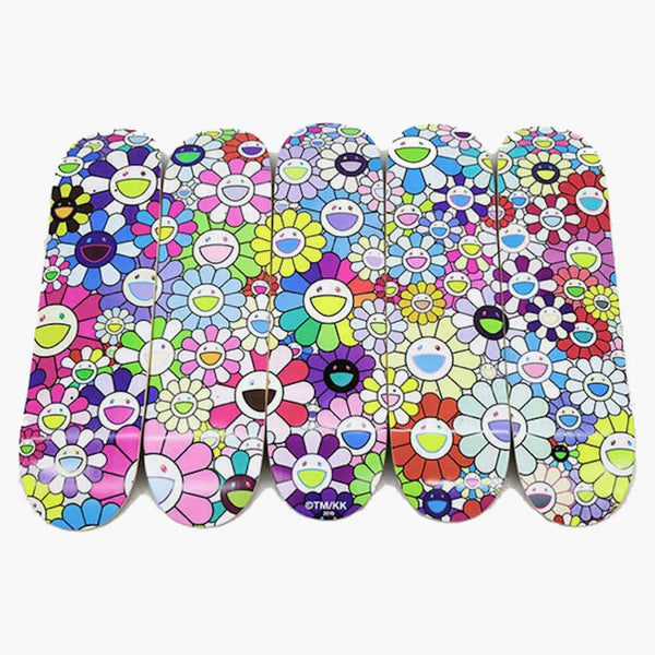 Takashi Murakami Flower Skateboard Deck (sada 5) Multicolor