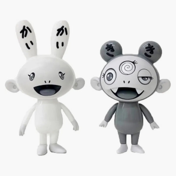 Takashi Murakami Kaikai and Kiki PVC Figure Black/White