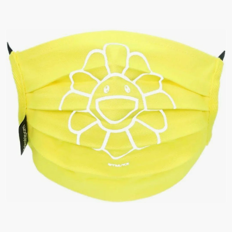 Takashi Murakami Kaikai Kiki Flower Face Mask Yellow/white