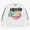 Takashi Murakami Lewis Hamilton Flame Out Longsleeve T-shirt White