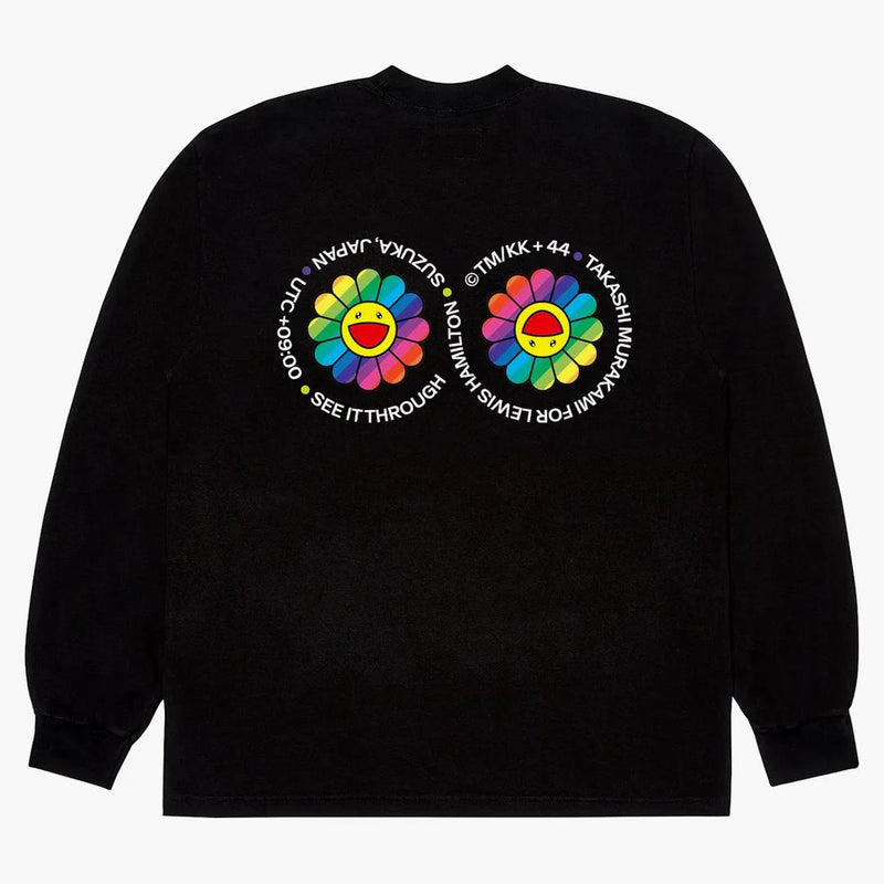 Takashi Murakami Lewis Hamilton Speedway Longsleeve T-shirt Black