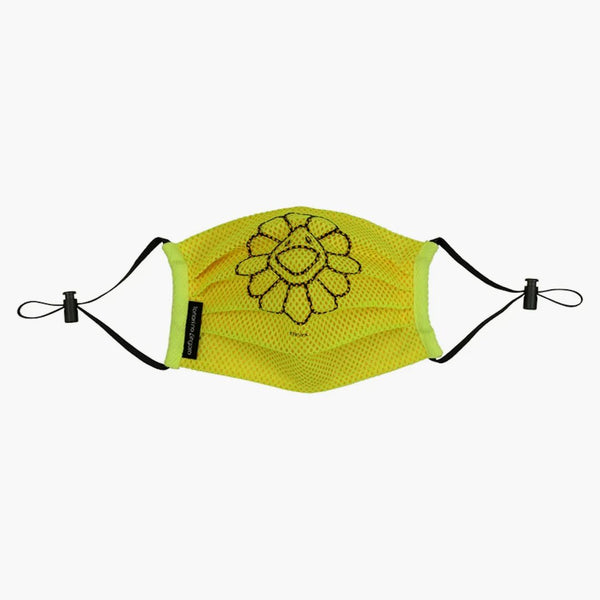 Takashi Murakami Mesh Flower Mask Lemon/Black