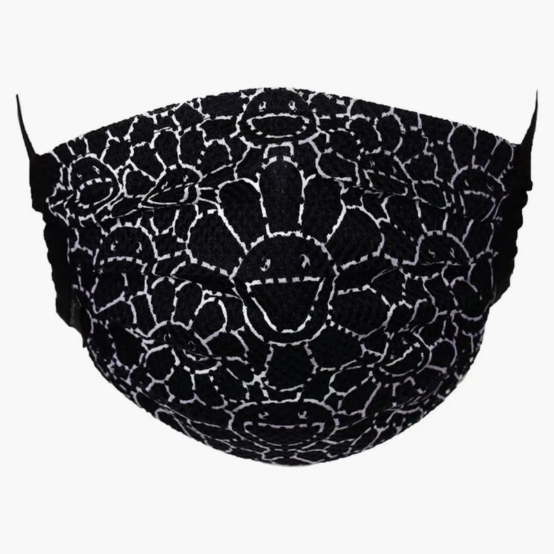 Takashi Murakami Masta de flores de malla máscara de cara negra/blanca