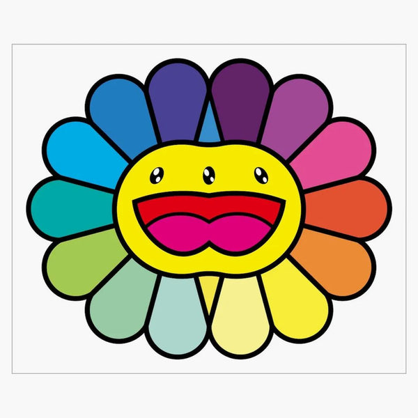 Takashi Murakami Multicolor Double Face: Yellow Print (signed, Edition Of 100)