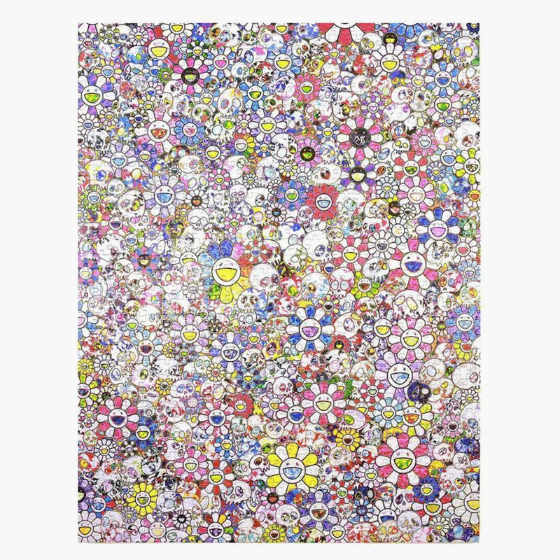 Takashi Murakami Skulls & Flowers Castle Wall In The Sky (875 Pieces) Jigsaw Puzzle Multi