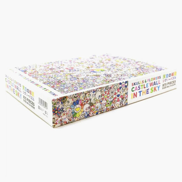 Takashi Murakami Skulls & Flowers Castle Wall In The Sky (875 Pieces) Jigsaw Puzzle Multi