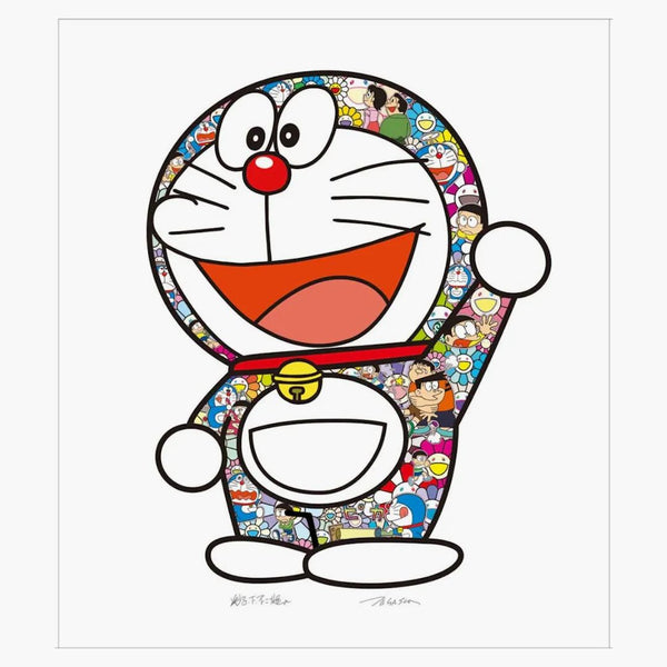 Takashi Murakami gracias, impresión Doraemon (firmada, edición de 300)