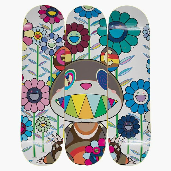 Takashi Murakami X Complexcon Eden Skateboard Deck (set Of 3) Multicolor