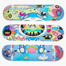 Takashi Murakami X Complexcon Mutated Skateboard Deck (Set of 3) Multicolor