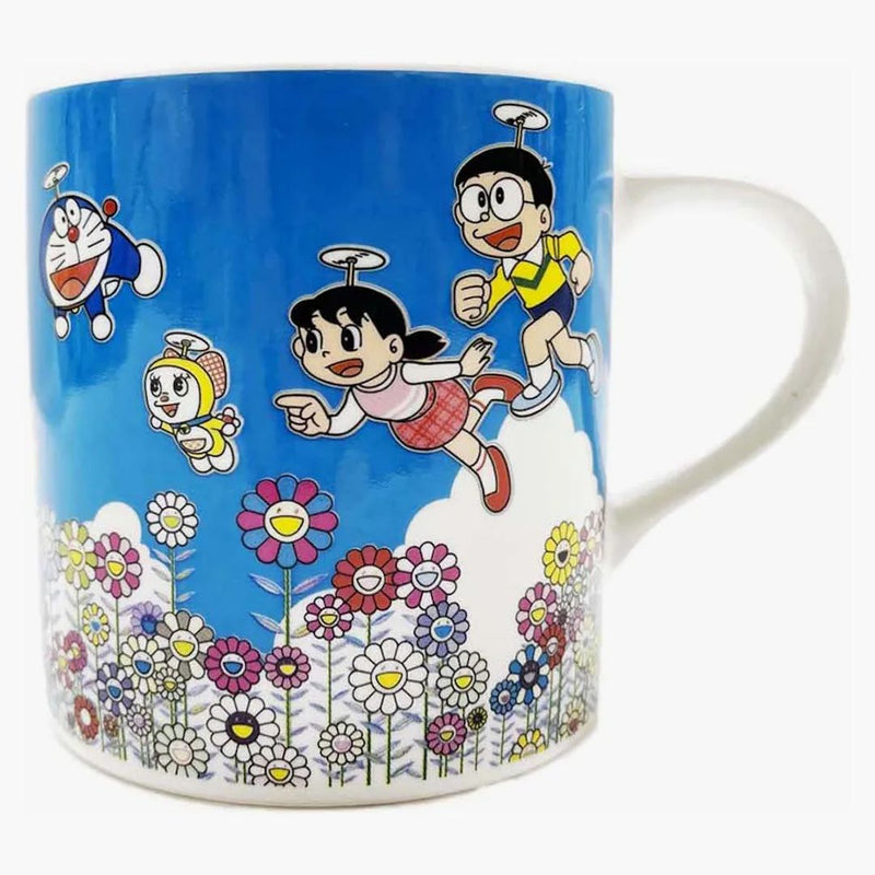 Takashi murakami x doraemon taza azul