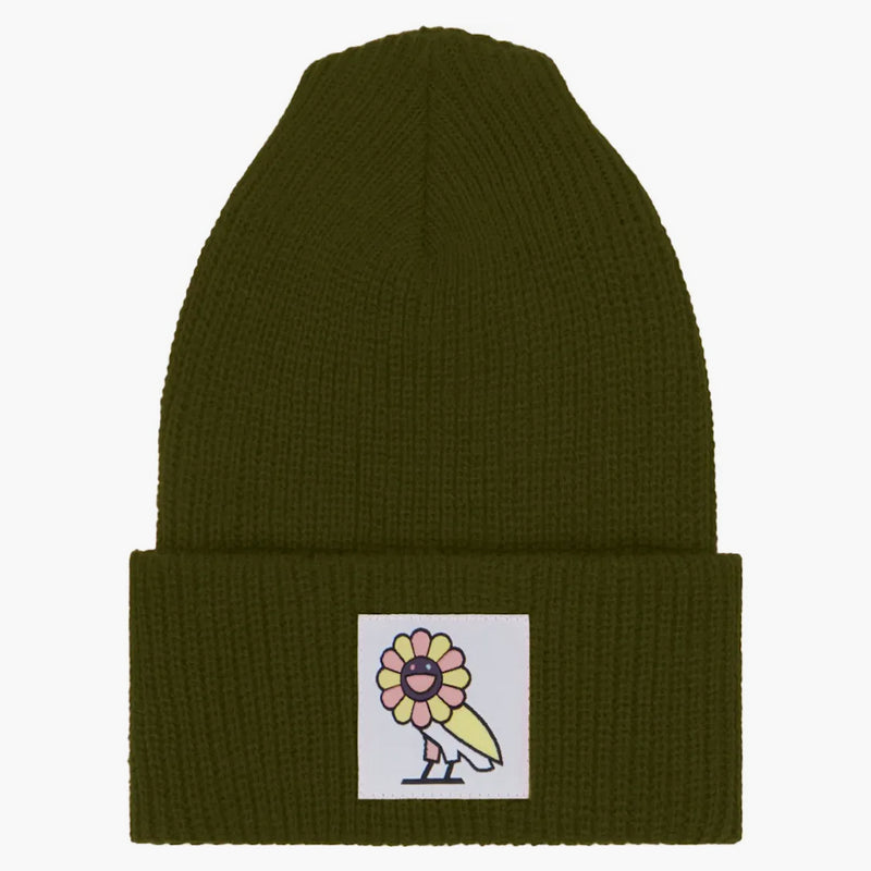 Takashi Murakami x Ovo Watch Cap vojenské zelené