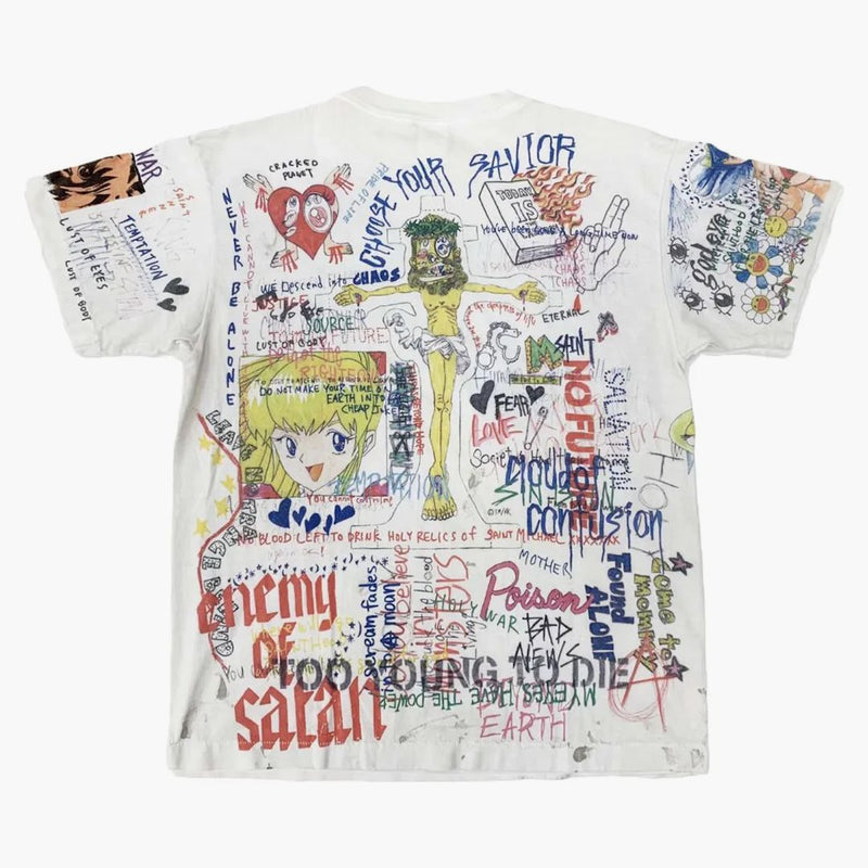 Takashi Murakami x Saint M × Fo Graphic Tee White