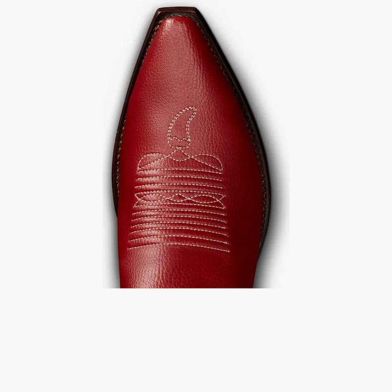 Tecovas Booth Boot Chili's Booth Red Vinyl