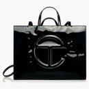 Telfar Large Patent Shopping Bag Black