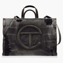Telfar Large Shopping Bag Distressed Black