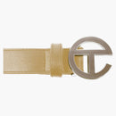 Telfar Logo Belt Cream
