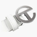 Telfar Logo Belt White