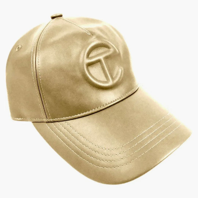 Telfar Logo Embossed Hat Gold