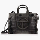 Telfar Medium Shopping Bag Distressed Black