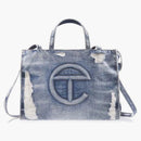 Telfar Medium Shopping Bag Distressed Blue