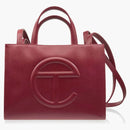 Telfar Shmedium Shopping Bag Oxblood