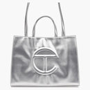 Telfar Shopping Bag Medium Silver