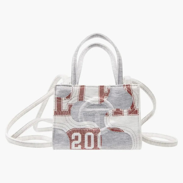 Telfar Small Camo Shopping Bag Heather Grey