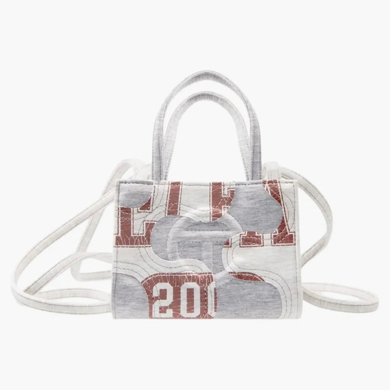 Telfar Small Camo Shopping Bag Heather Grey