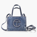 Telfar Small Denim Shopping Bag Blue
