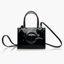 Telfar Small Patent Shopping Bag Black