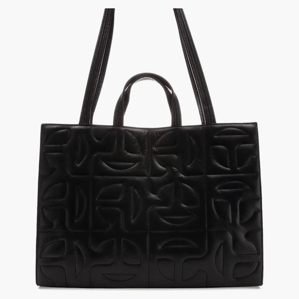 Telfar X Moose Knuckles Quilted Nylon Shopper Tote Large Black