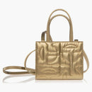 Telfar X Moose Knuckles Quilted Small Shopper Gold