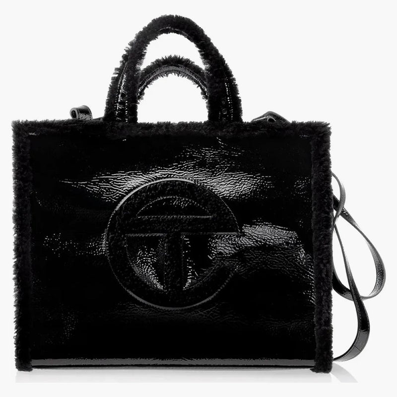 Telfar X Ugg Medium Shopper Crinkle Black