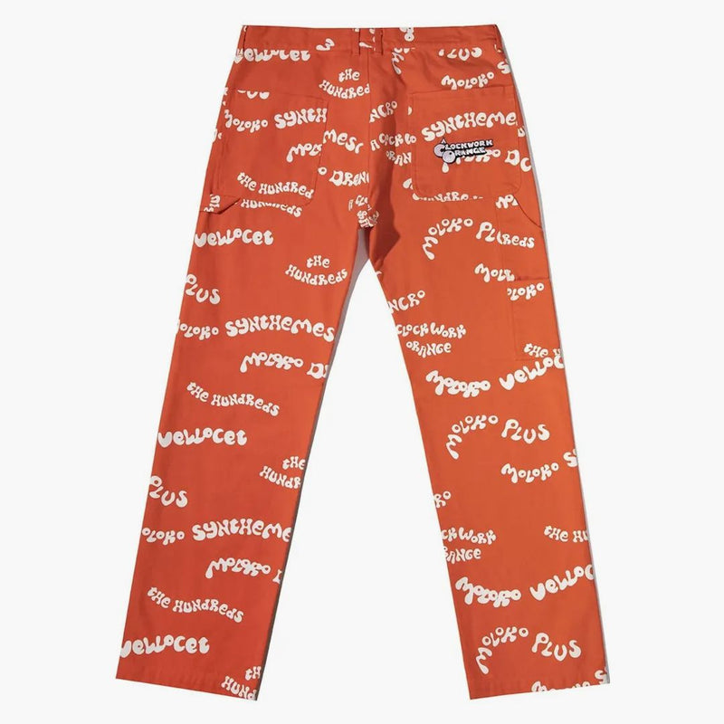 The Hundreds X a Clockwork Orange Vellocet Pants Orange