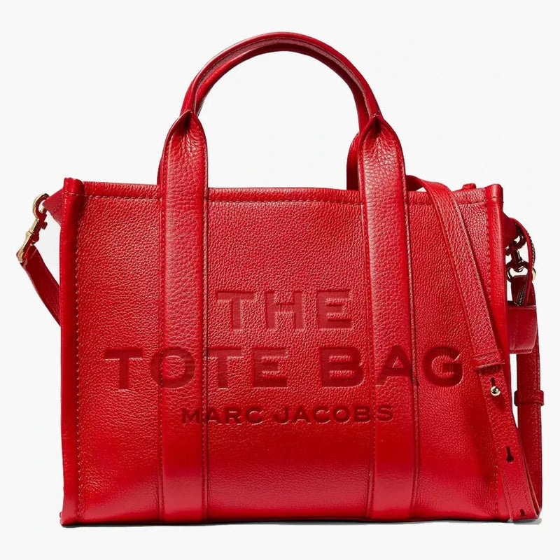 Marc jacobs la borsa morta in pelle medio vero rosso