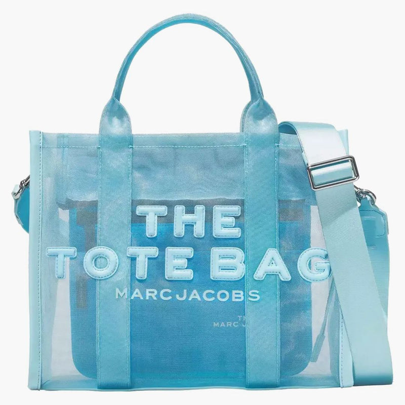 Marc Jacobs the Mesh Dead Bag Medium Bledě modrá