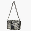 Marc Jacobs The Monogram Leather J Marc Mini Shoulder Bag Black/White