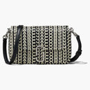 Marc Jacobs The Monogram Leather J Marc Mini Shoulder Bag Black/White