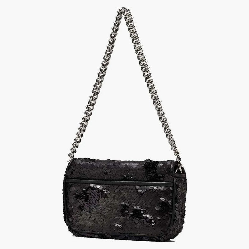 Marc Jacobs THE TRECTING J MARC MINI RAME BAG BLACK