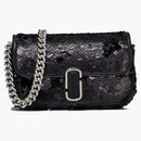 Marc Jacobs The Sequin J Marc Mini Shoulder Bag Black