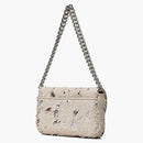 Marc Jacobs The Sequin J Marc Shoulder Bag Cream/Silver