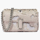 Marc Jacobs The Sequin J Marc Shoulder Bag Cream/Silver