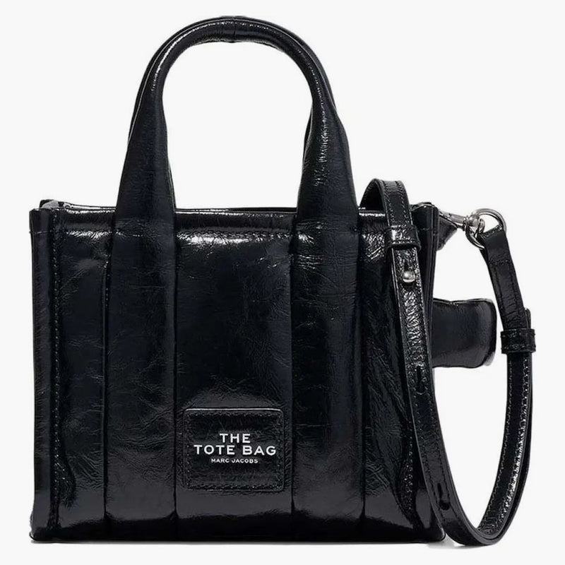 Marc Jacobs The Shiny Crinkle Micro Dead Black