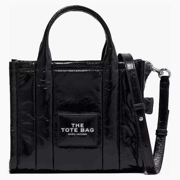 Marc Jacobs The Shiny Crinkle Small Dead Black