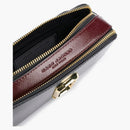 Marc Jacobs The Snapshot Camera Bag Black/Burgundy/White/Gold