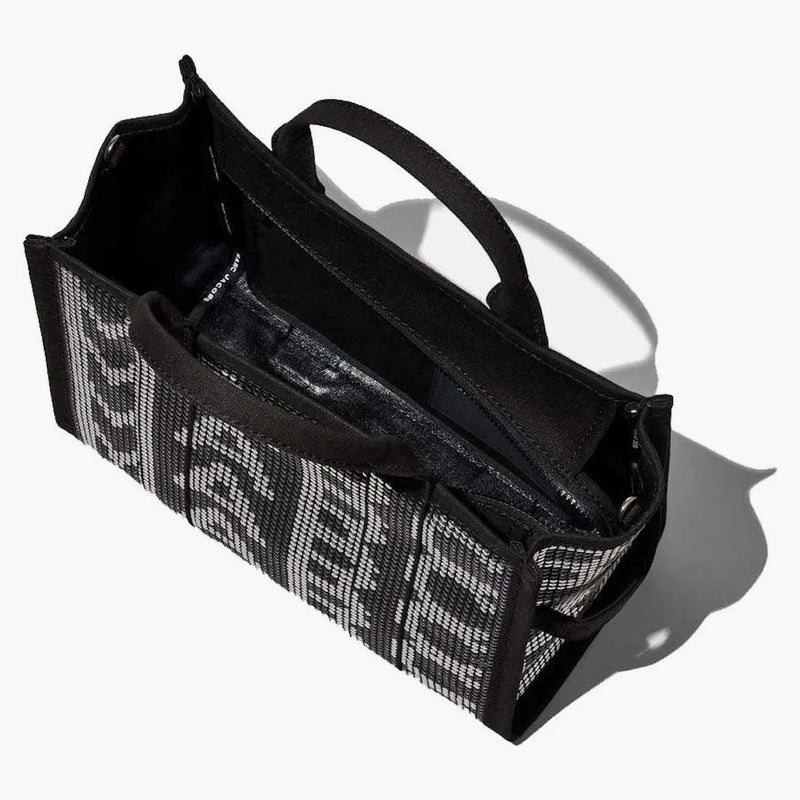 Marc Jacobs Studovaný monogram střední mrtvý taška černá