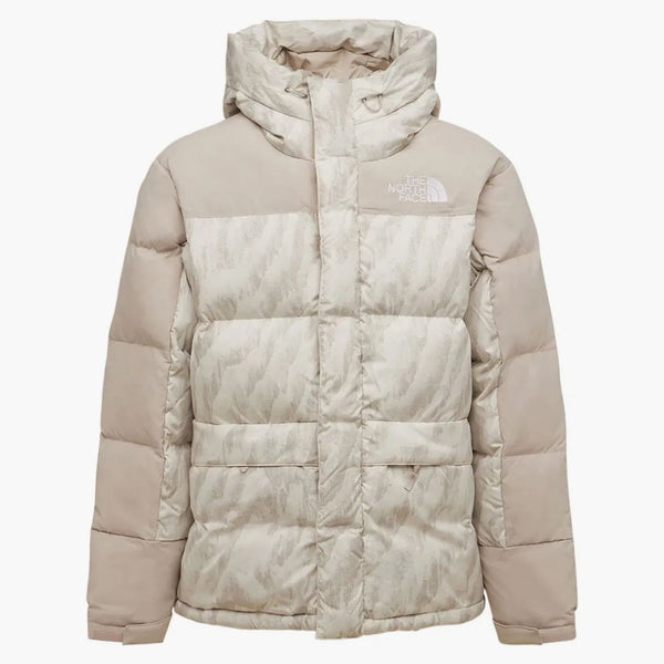 The North Face 1996 Printed Retro NUPTSE 550 Fill Jacket Silver Gray Wooden Tiger Print