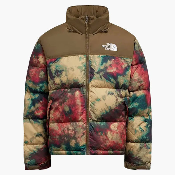 The North Face 1996 Printed Retro NUPTSE 700 Fill Packable Jacket Antelope Tan Ice
