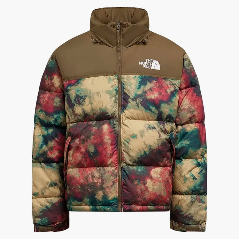 The North Face 1996 Printed Retro NUPTSE 700 Fill Packable Jacket Antelope Tan Ice
