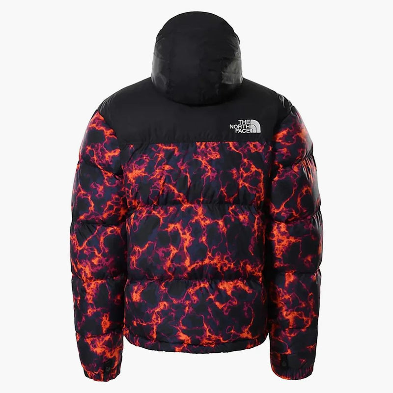The North Face 1996 Printed Retro Nuptse 700 Fill Packable Jacket Tnf Black Marble Camo Print